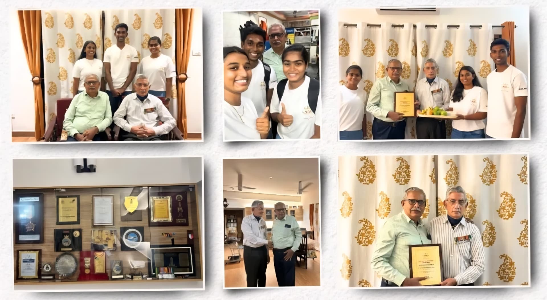 Vizhi programme moment illustrating veterans honoured: officers and soldiers felicitated